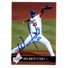 Wilmer Font autograph